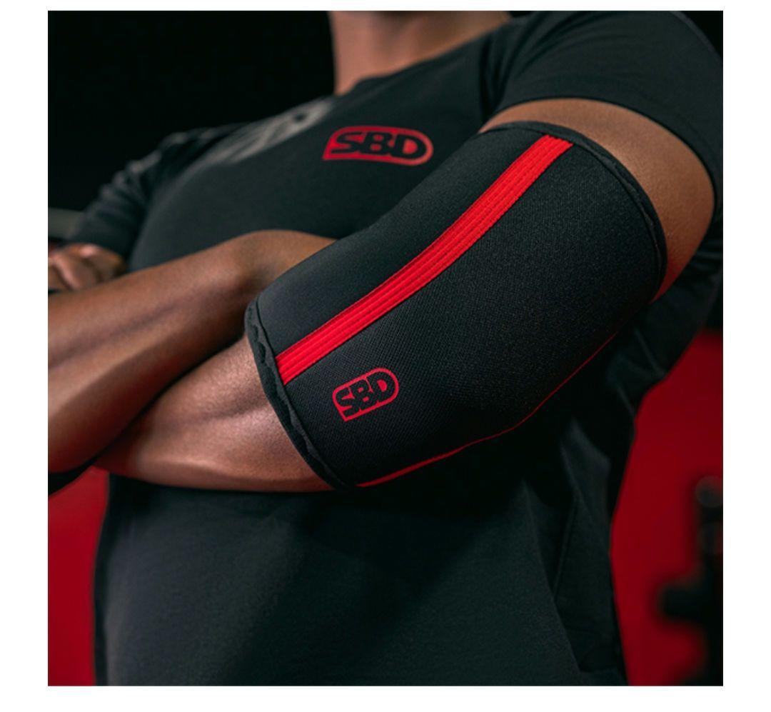 SBD エルボースリーブ M ブラック/レッド