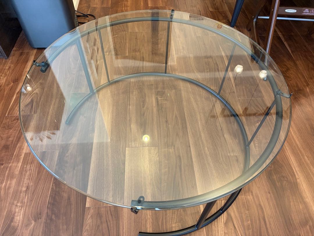 【HUKLA】フクラ リビングテーブル ガラステーブル TMRB Lサイズ