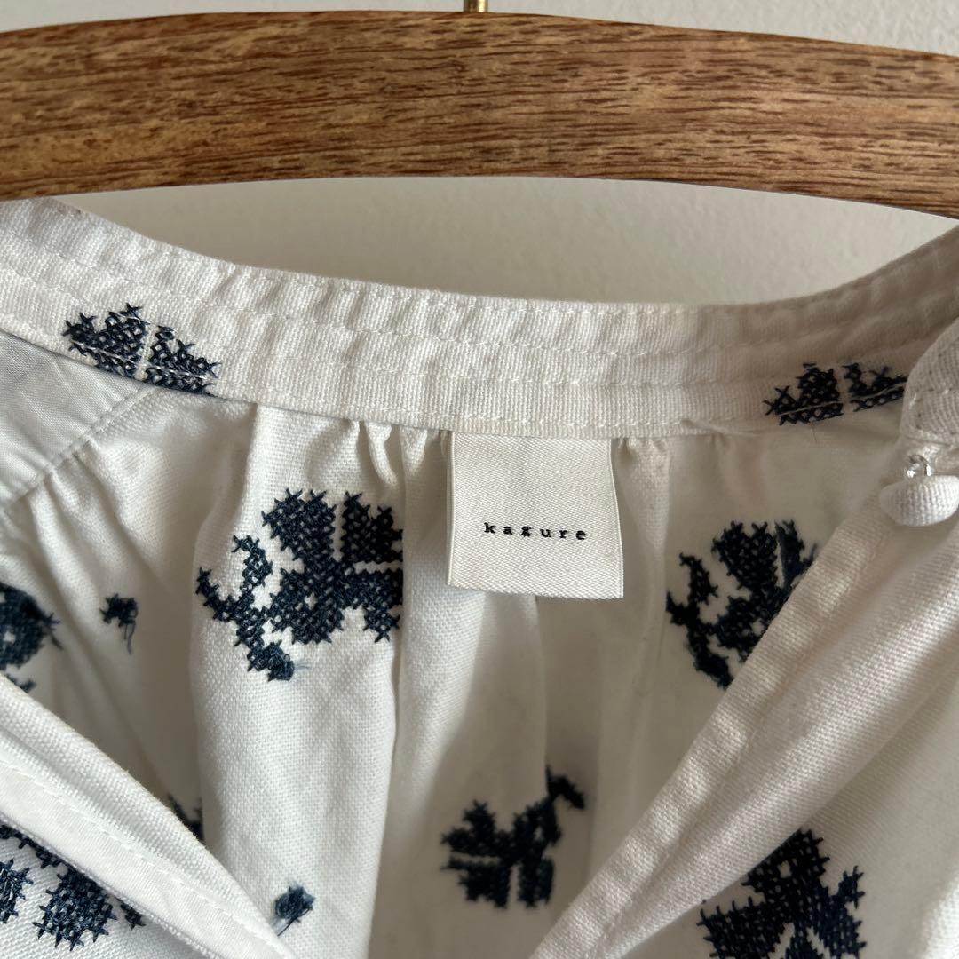 かぐれ　kagure ブラウス　クロスステッチ