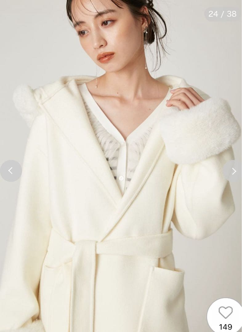 FRAY I.D（フレイ アイディー）♡ファーリバーミドルコート