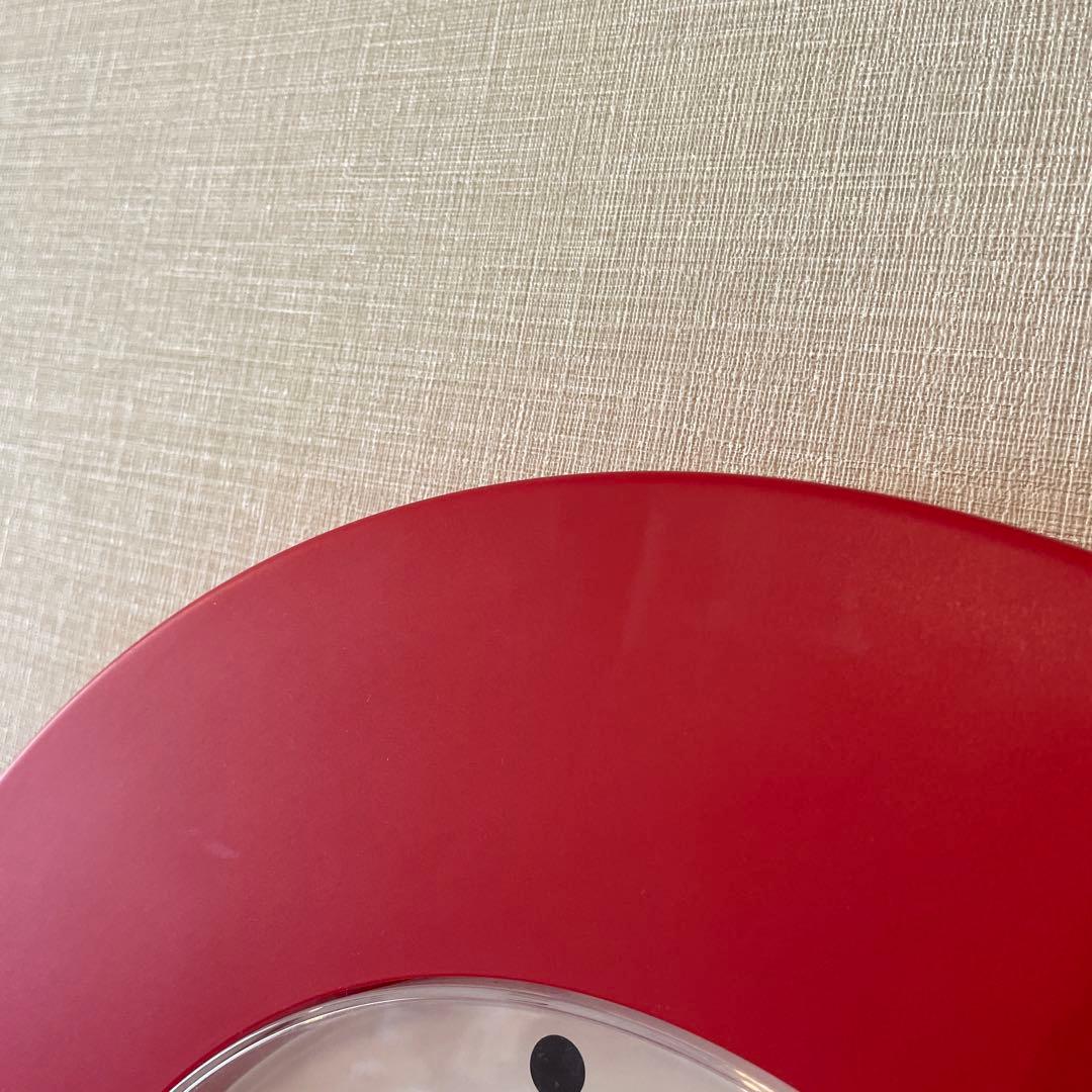 オールドイケア　IKEA ポストモダン　赤　掛け時計