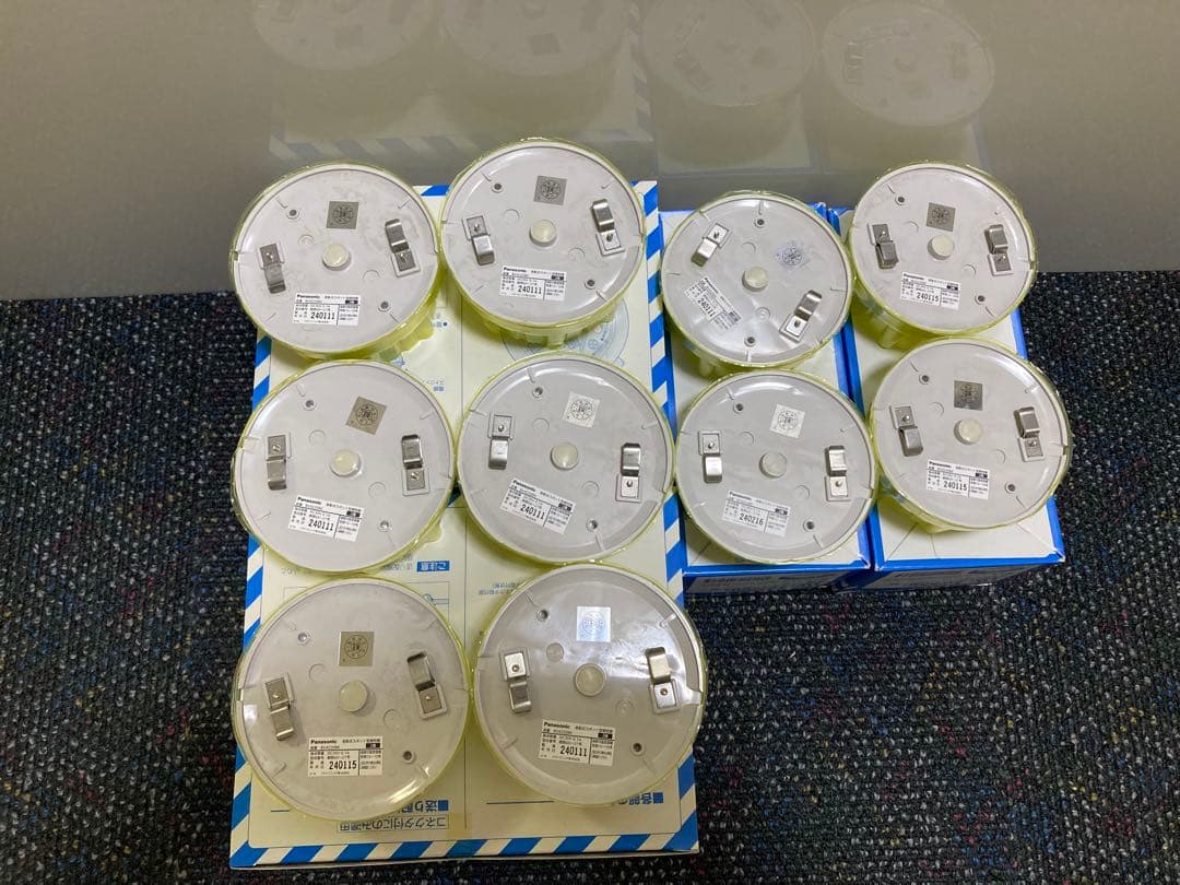 パナソニック　差動式スポット型感知器2種　埋め込み型ベース付き　10個セット