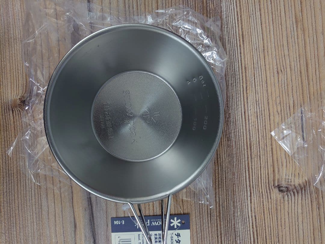 スノーピーク、チタンシェラカップ×4個、新品送料込み