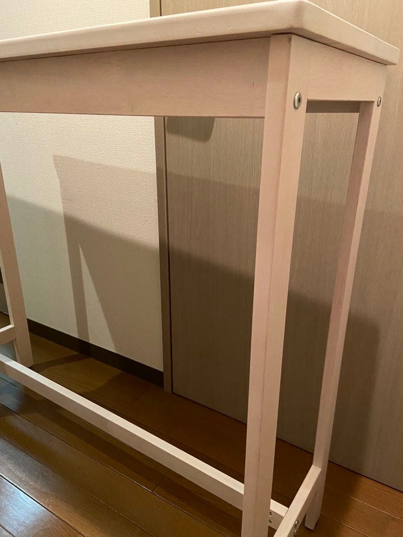 Felicica ホワイト 天然木 カウンターテーブル