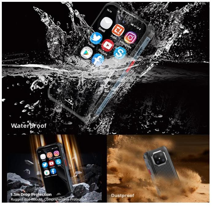 ミニスマホ 3.88インチ Android 12 スマートフォン 防水・防塵