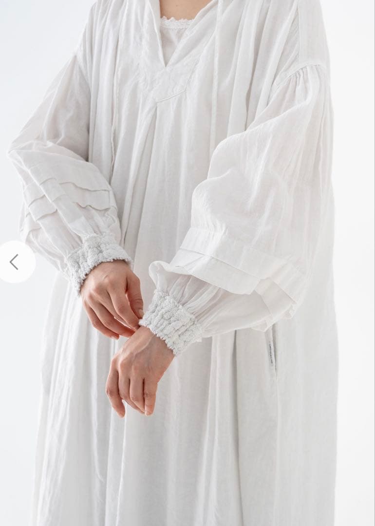 12月7日まで限定価格⭐︎【UpcycleLino】近江晒しレースワンピース