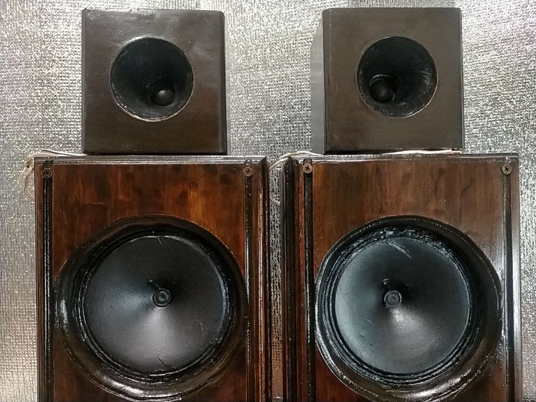 【自作033】2wayFULLVCC×アルニコ中型スリムスピーカー（8Ω仕様）