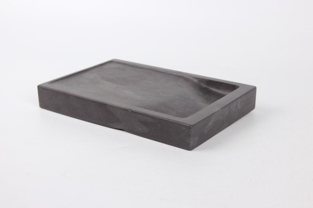 古端渓硯　雲龍硯　書道具　文房四寶　中国硯石　昭和題詩銘箱入 Eo21-29