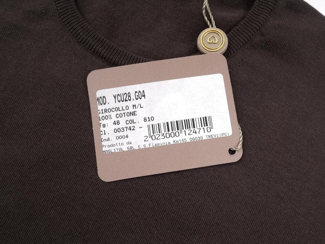 Cruciani◆Made in Italy◆48◆ブラウン◆ハイゲージ ニット