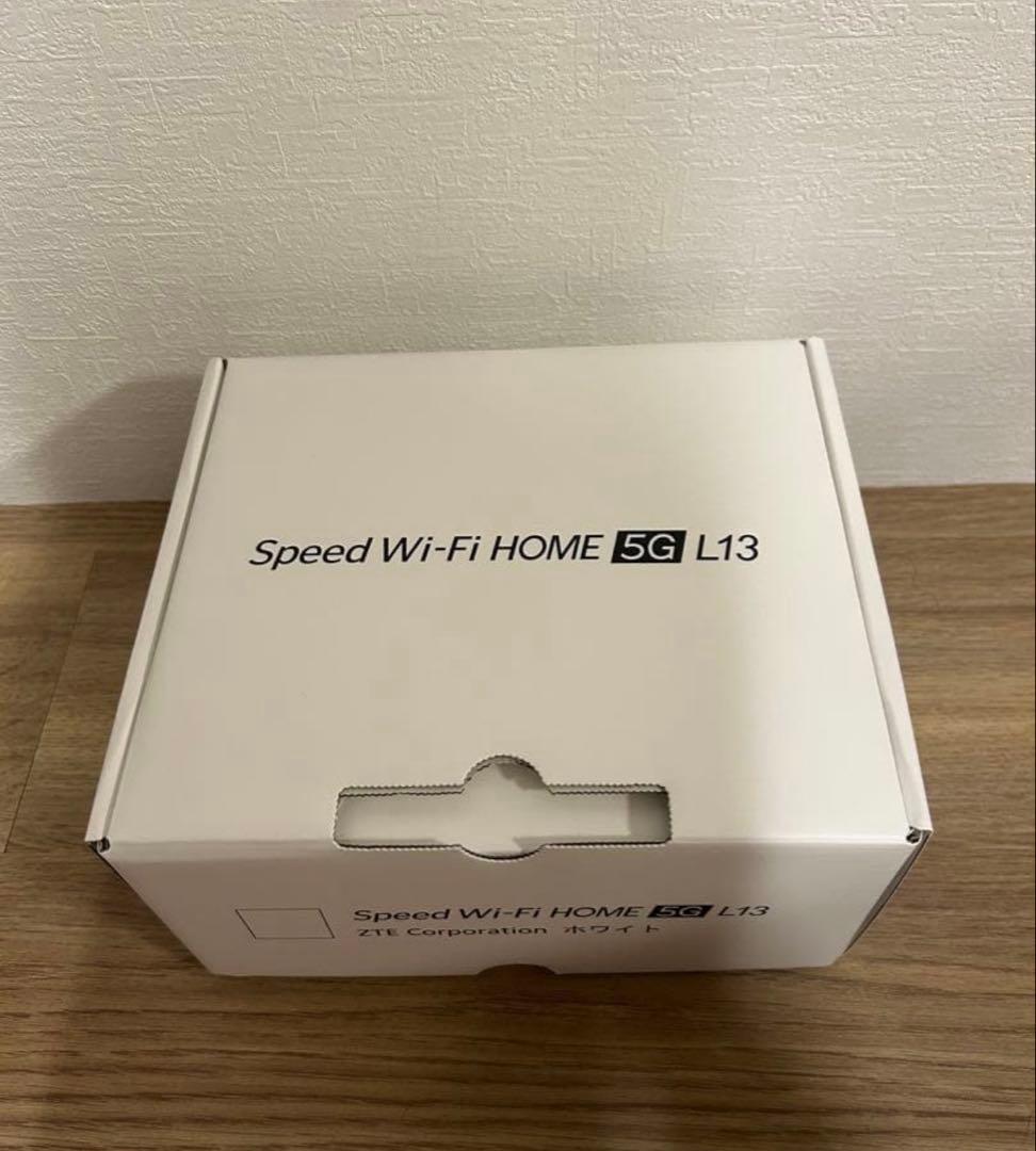 【短期使用品】ZTE Speed Wi-Fi  5G L13 ホワイト