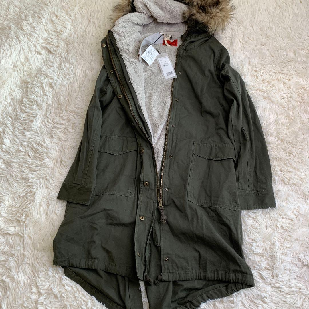 新品✨【somari】ファーコート モッズコート　ミリタリー