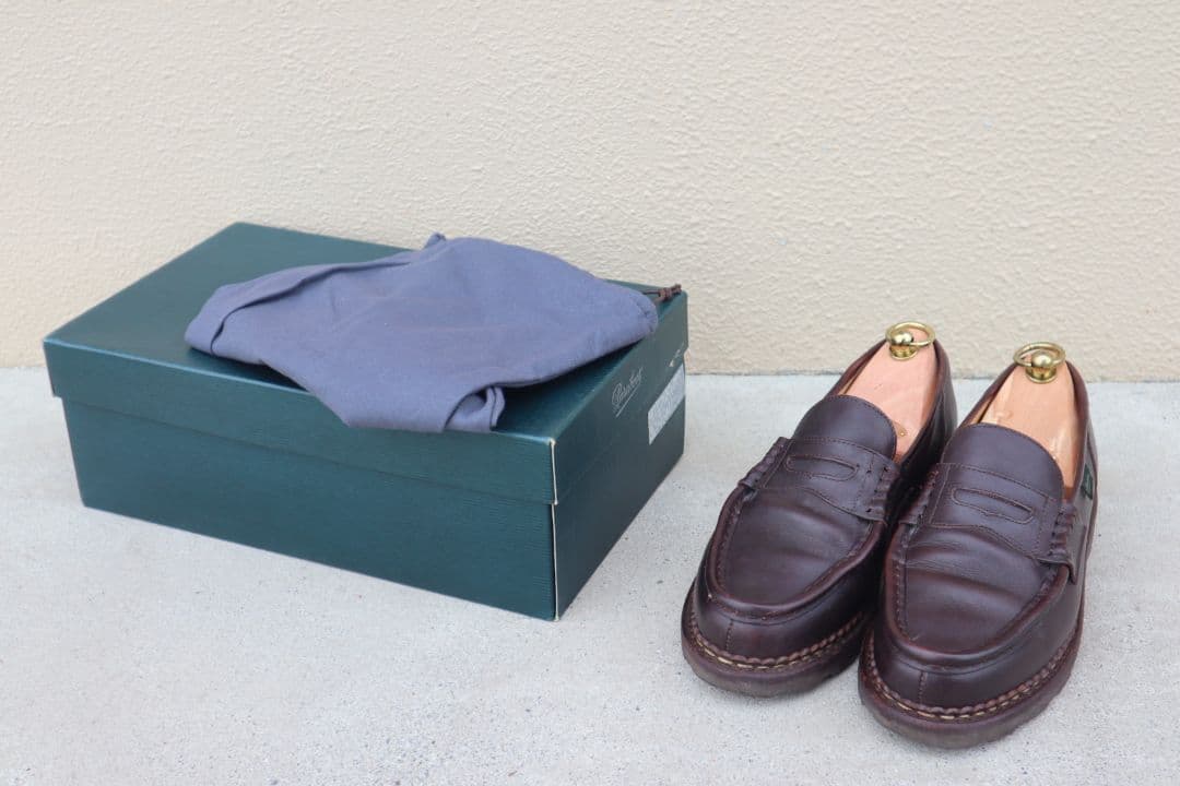 靴 PARABOOT REIMS MARCHE LIS CAFE 7 BRW