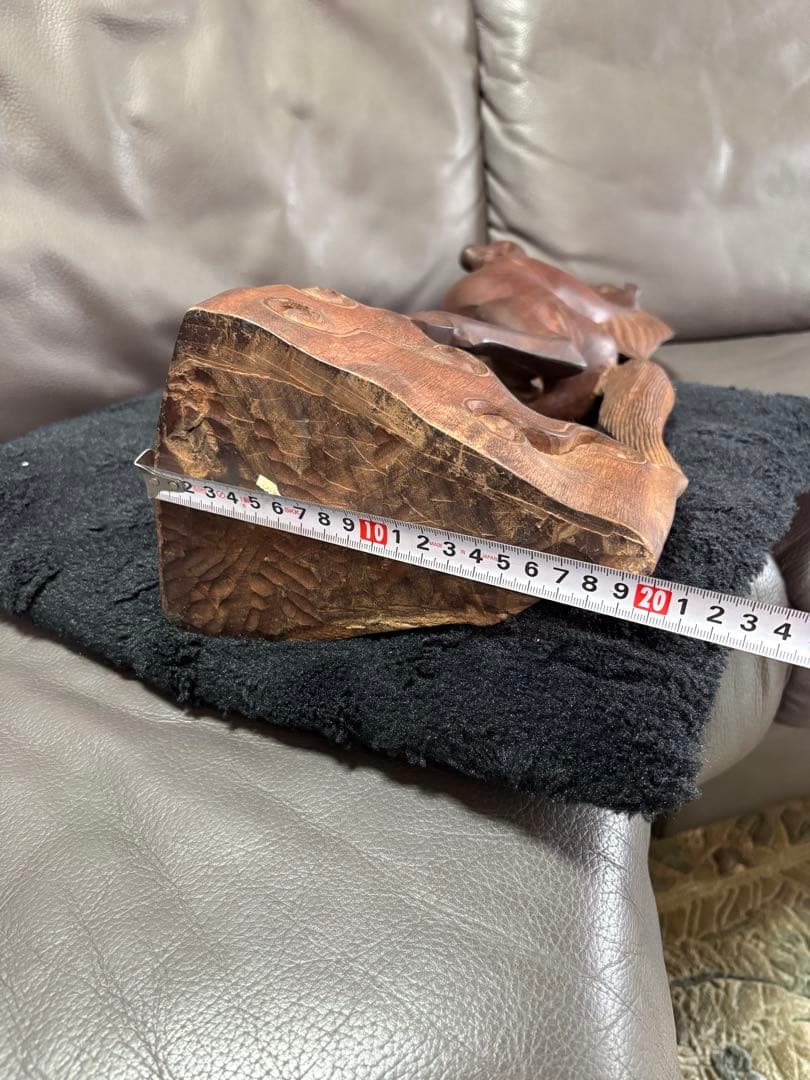 木製　置物　馬　ウマ