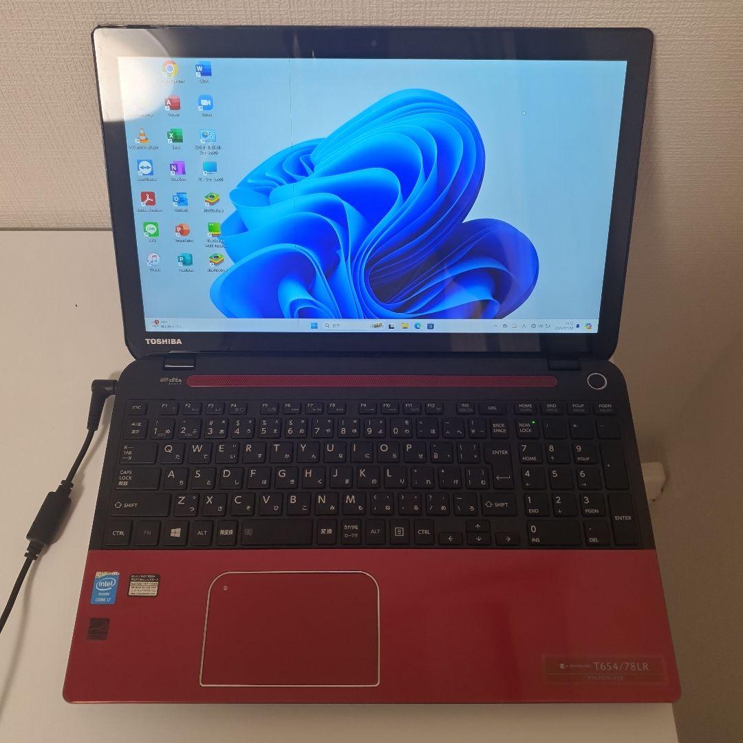 ノートパソコンWindows11高性能Core i7マイクロソフトオフィス付き