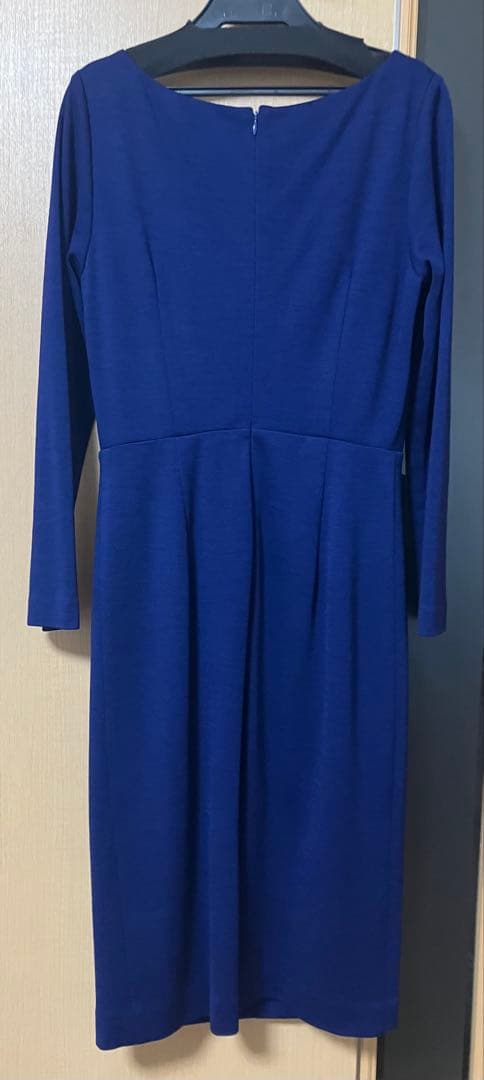 ピンキーアンドダイアン サイドラッフルジャージワンピース ブルー 38