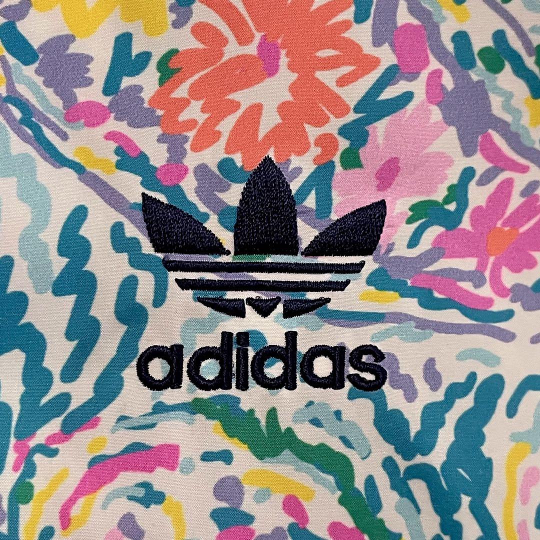 【極美品】　【レアサイズ】　アディダス　ノア　ナイロンジャケット　総柄　古着