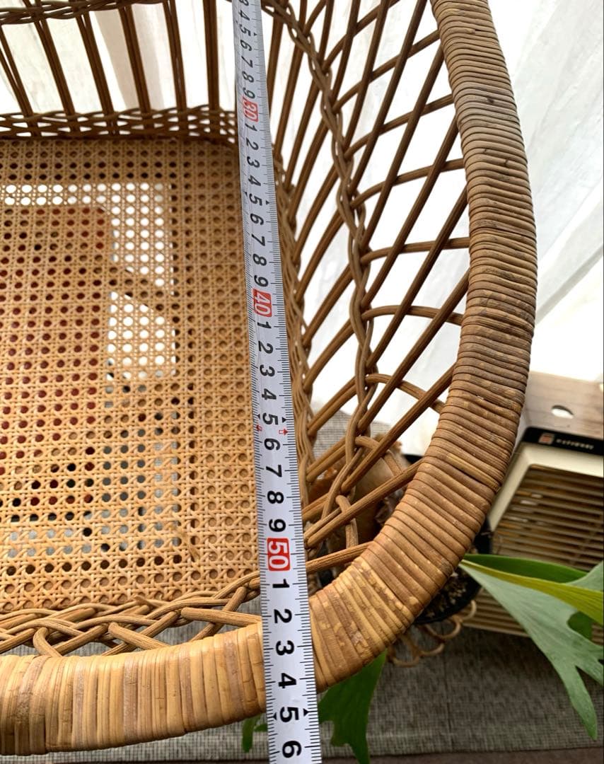 ヴィンテージ　ベビーベッド 籐 ラタン かご インテリア アンティーク