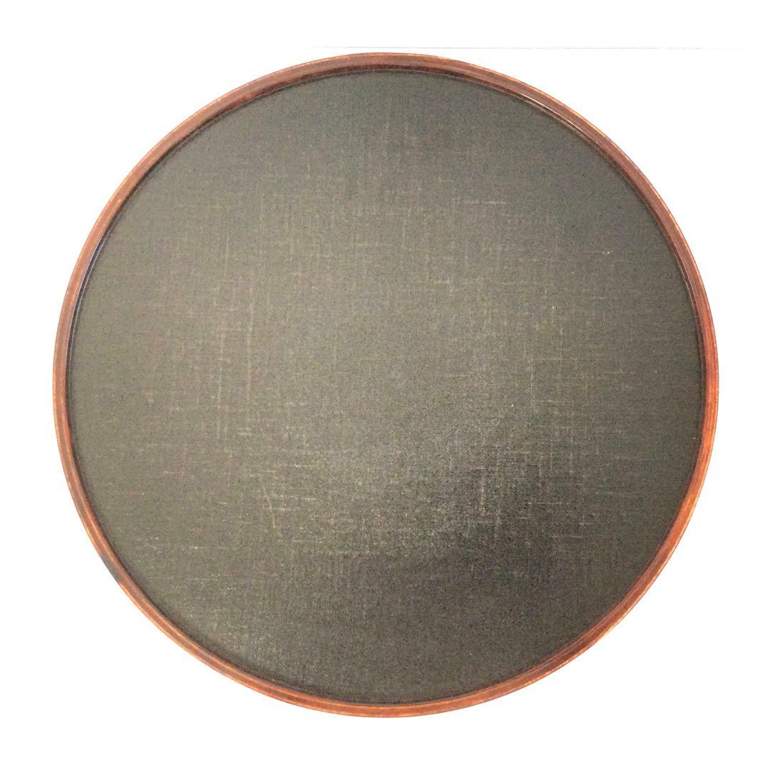 漆器 飾り台 丸台 高足台 天然木 B642