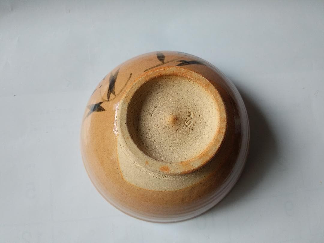 唐津焼 中里嘉孝 作 絵唐津 茶碗 共箱 共布 栞 茶道具 抹茶碗 新品 未使用