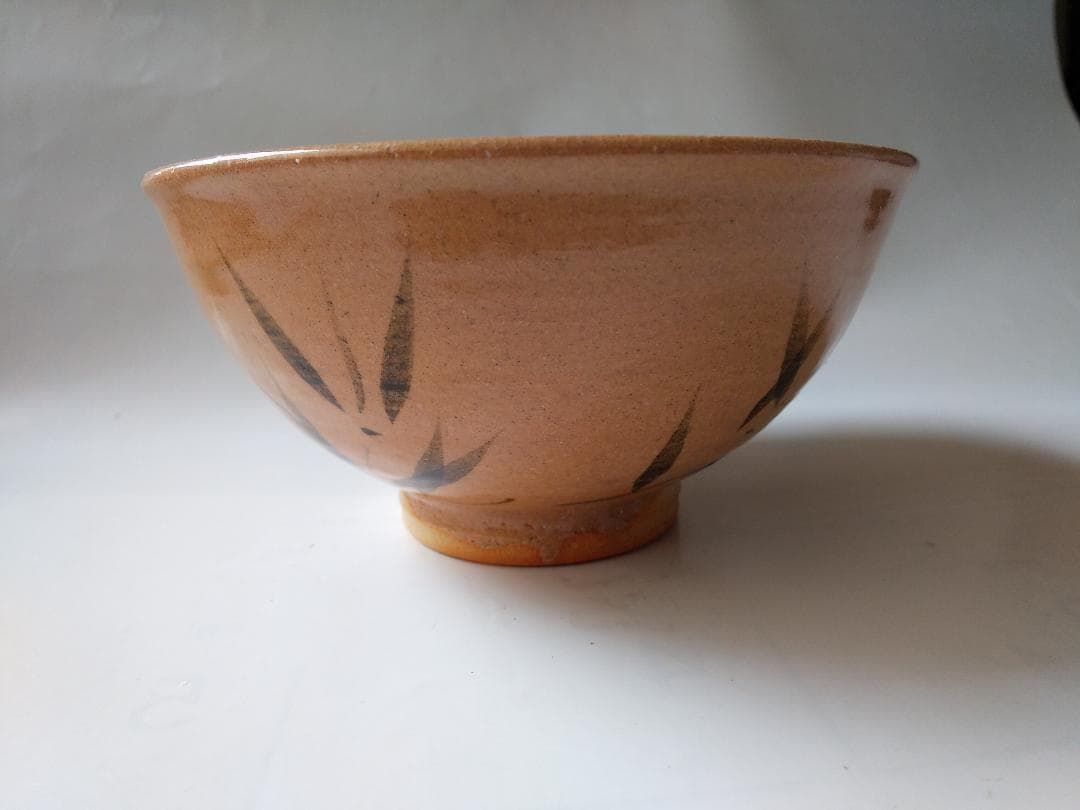 唐津焼 中里嘉孝 作 絵唐津 茶碗 共箱 共布 栞 茶道具 抹茶碗 新品 未使用