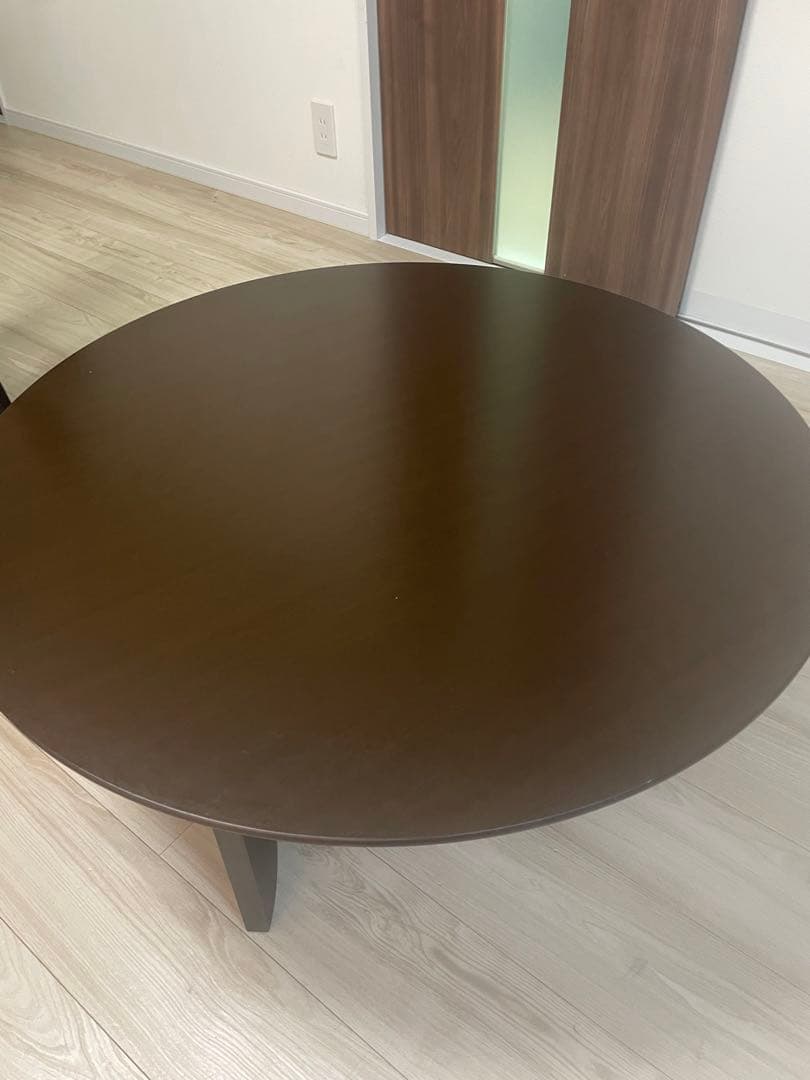 モダン ダークブラウン ローテーブル センターテーブル 90cm
