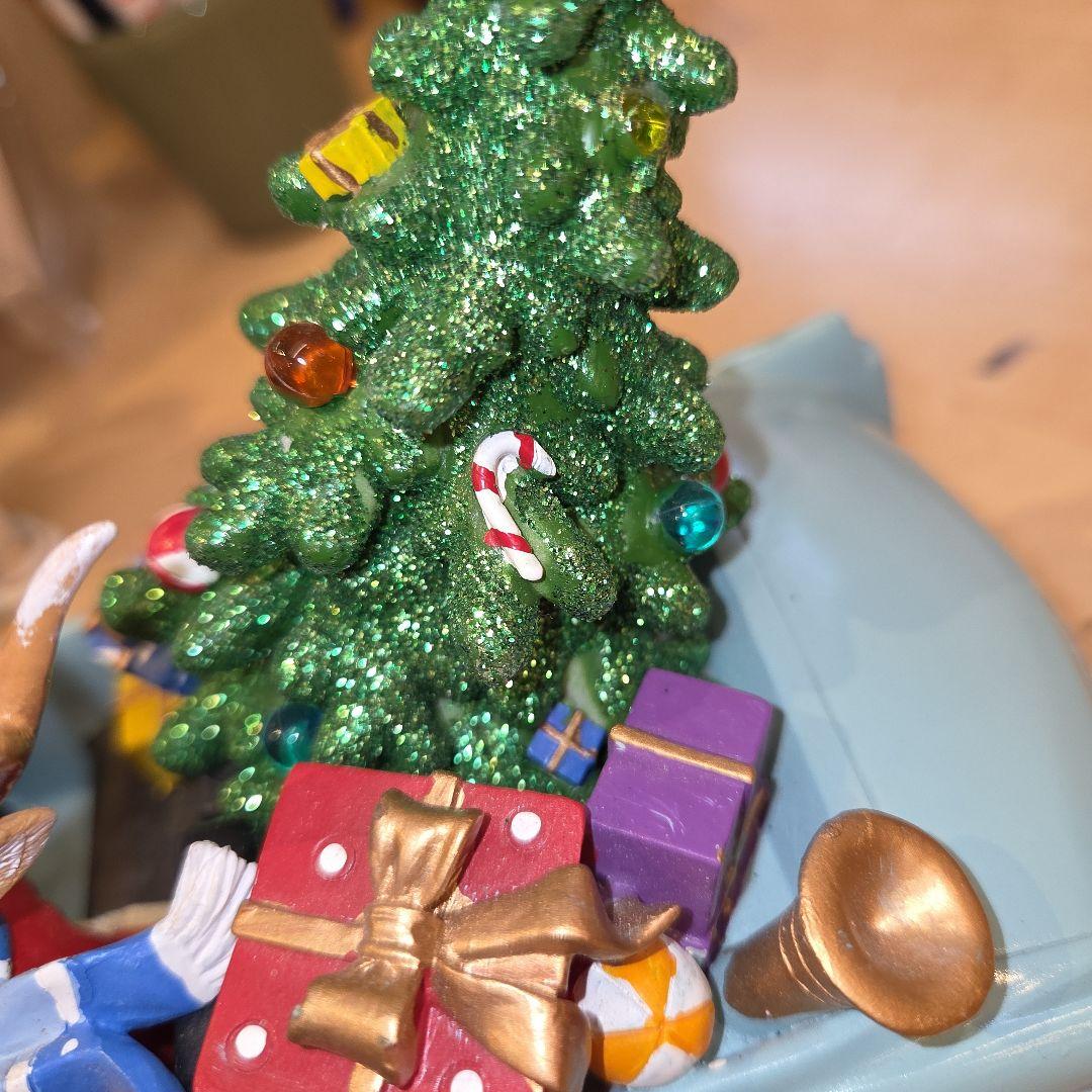 クリスマス トナカイ フィギュア付きオープンカー