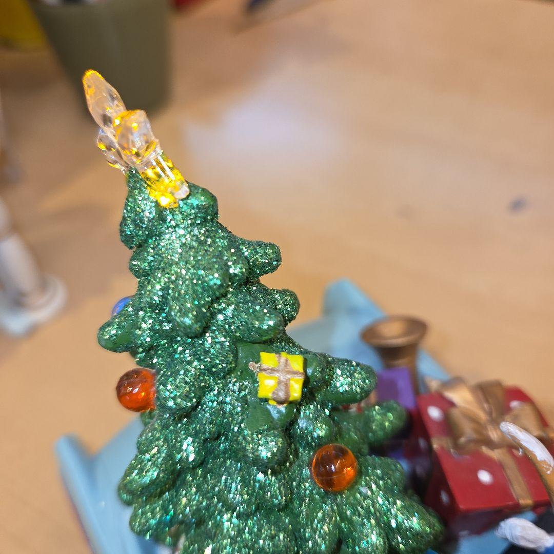 クリスマス トナカイ フィギュア付きオープンカー