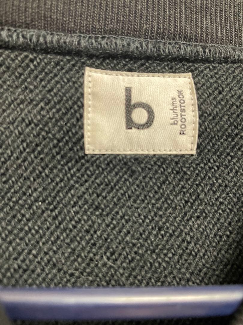 blurhms ROOTSTOCK スウェットスナップカーディガン 黒