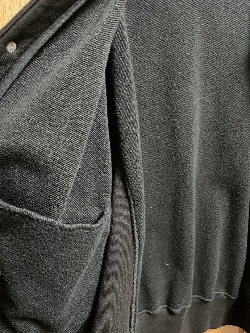 blurhms ROOTSTOCK スウェットスナップカーディガン 黒