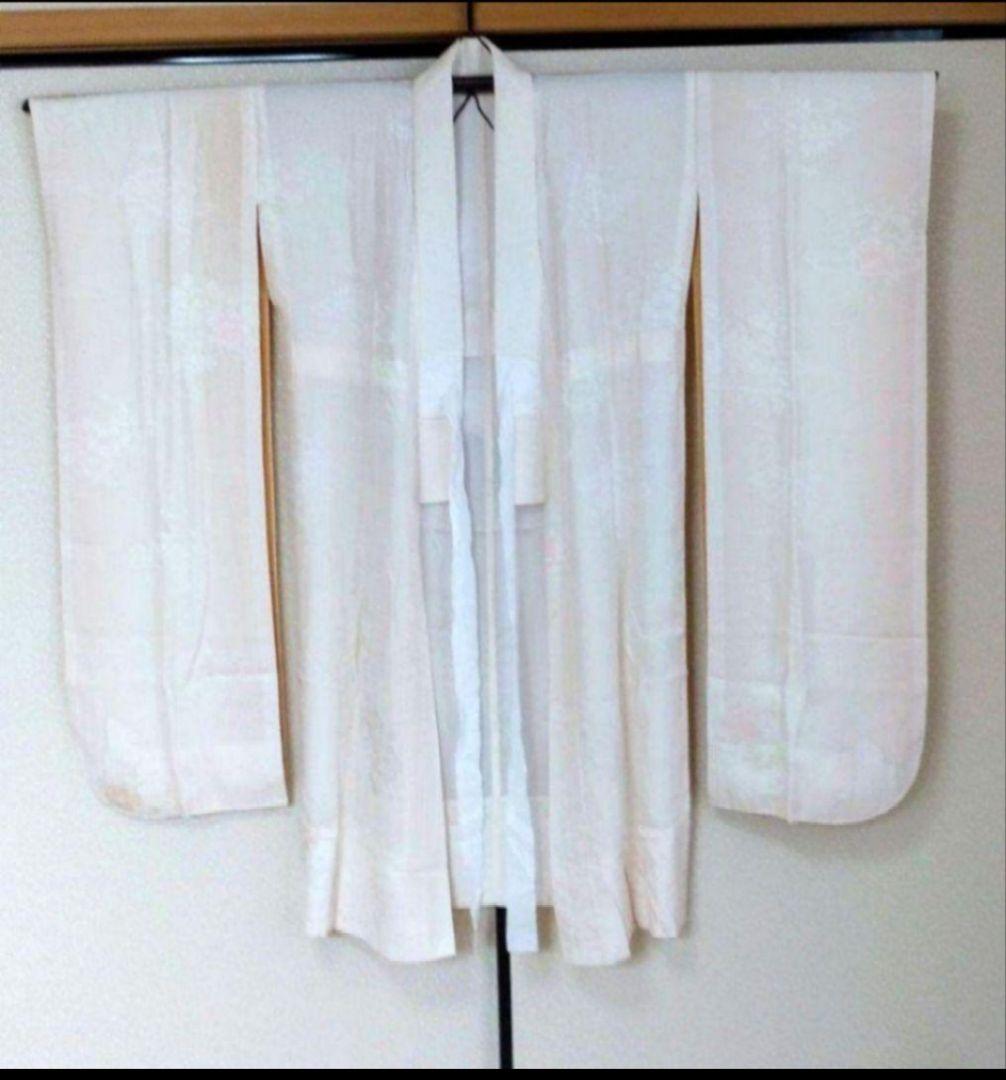 紅色古典柄 縮緬地正絹振袖・長襦袢セット