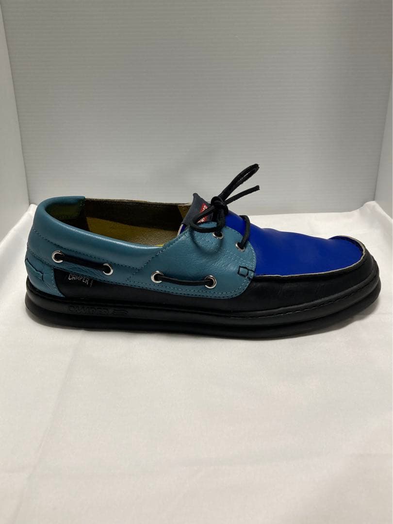 Camper TWINS 27cm ブルー モカシン K100325-001