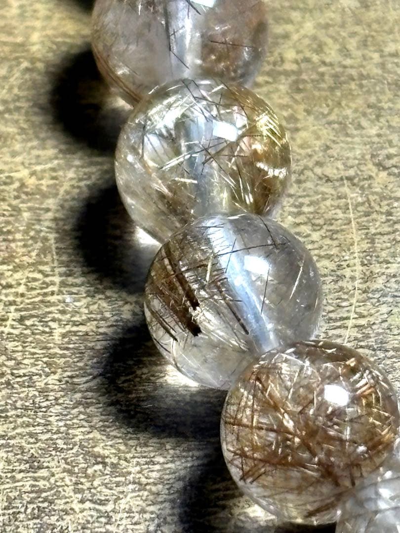 シルバールチルブレスレット7㎜　ハイグレード（新品未使用）高品質透明感針しっかり