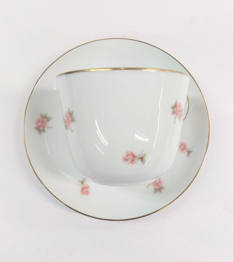 大倉陶園 コーヒーカップ 花柄 中皿 プレート 洋食器 食器 ソーサー