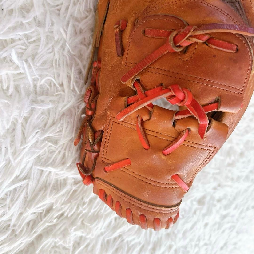 日本製　ミズノプロ　グローブ　ロゴ　ブラウン