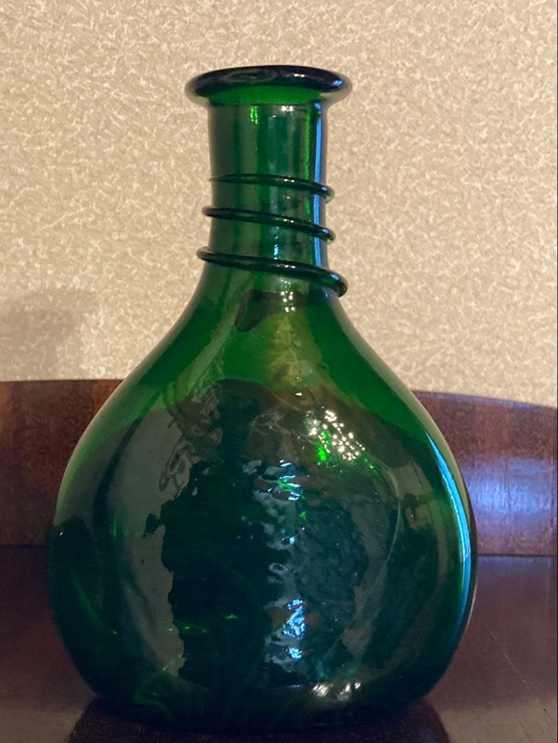稀少❗️イラン サドルフラスコ アンティークガラス
