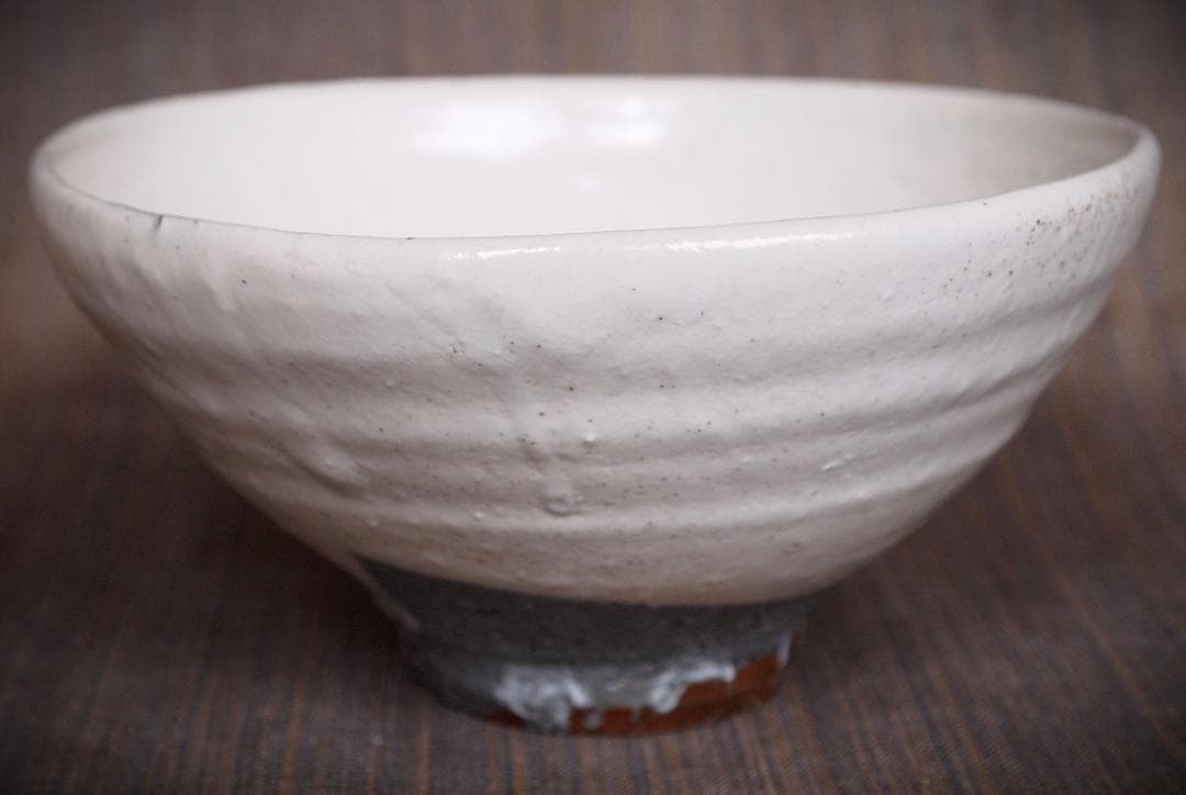 人気作家★高力芳照【師：金重素山、金重有邦】★粉引茶碗★共箱・布