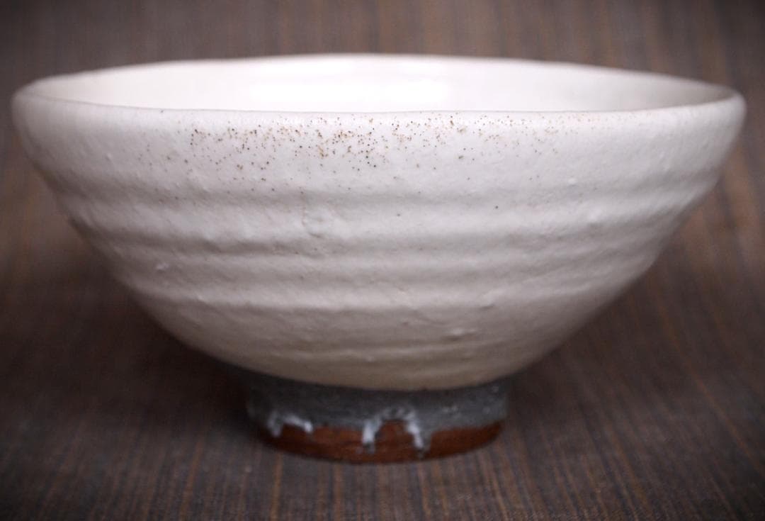 人気作家★高力芳照【師：金重素山、金重有邦】★粉引茶碗★共箱・布