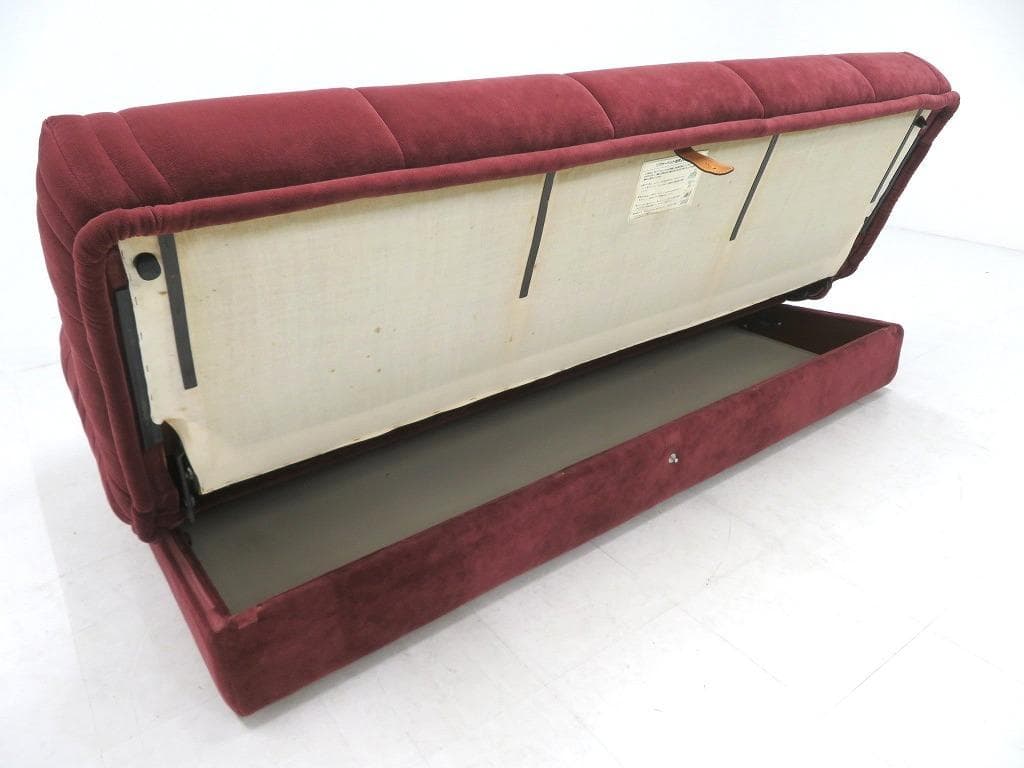 美品　カリモク　オールドカリモク　ビンテージ　ソファベッド　デイベッド　高級