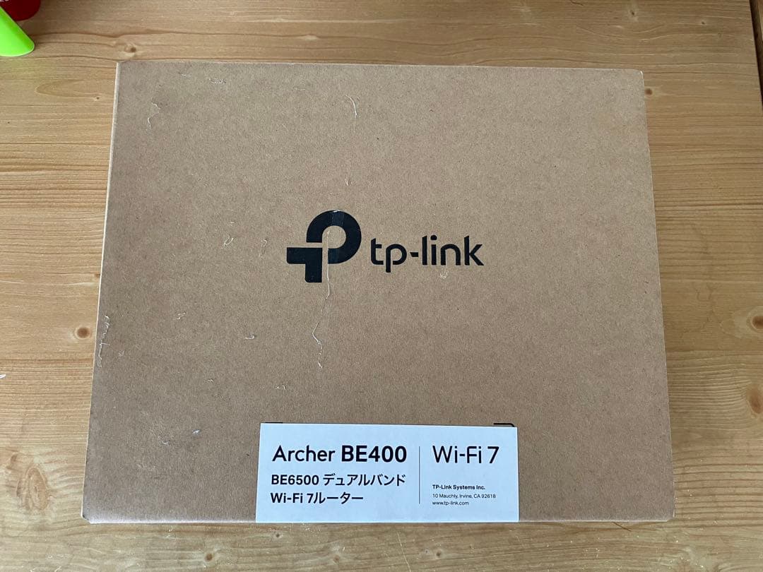 TP-Link Archer BE400 Wi-Fi 7 ルーター