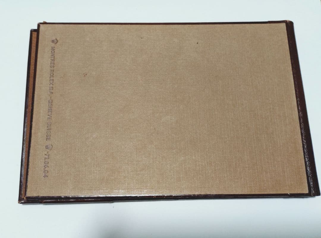 ロレックス　ノベルティ　メモ帳　サービスセンター案内込