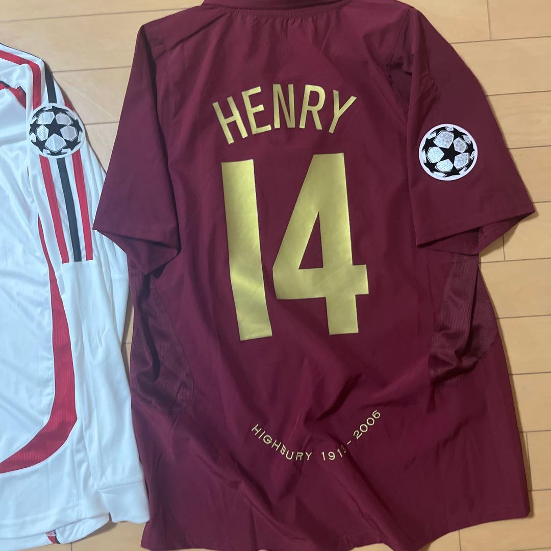 インザーギ 9番 & ヘンリー 14番 サッカー　ユニフォーム