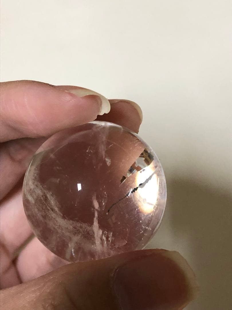 キズあり　説明欄必読！　七星陣　置物 水晶　丸玉　スフィア　【匿名配送】