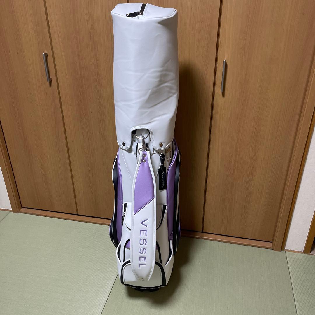 Vessel キャディバッグ ホワイト・パープル