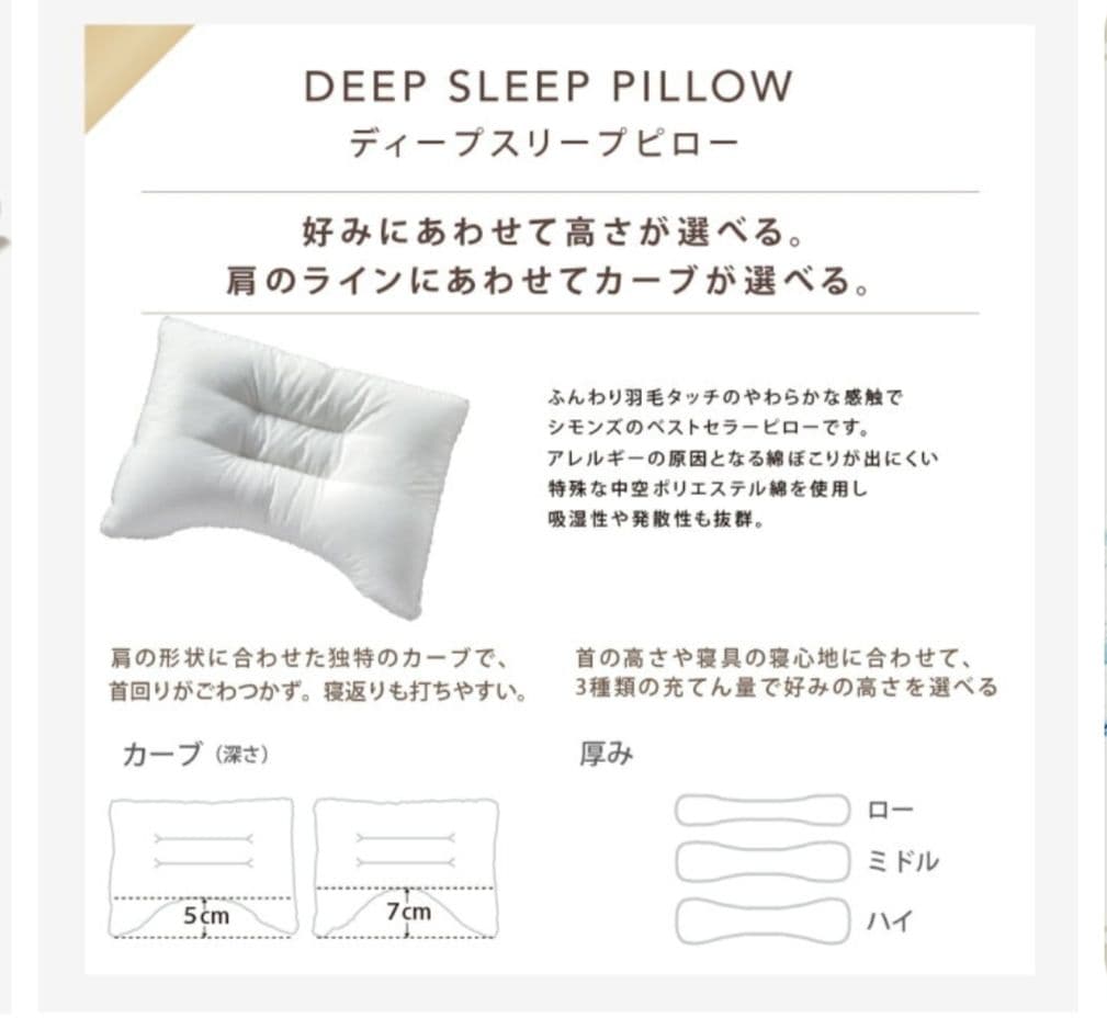 シモンズ Deep Sleep5（ミドル）