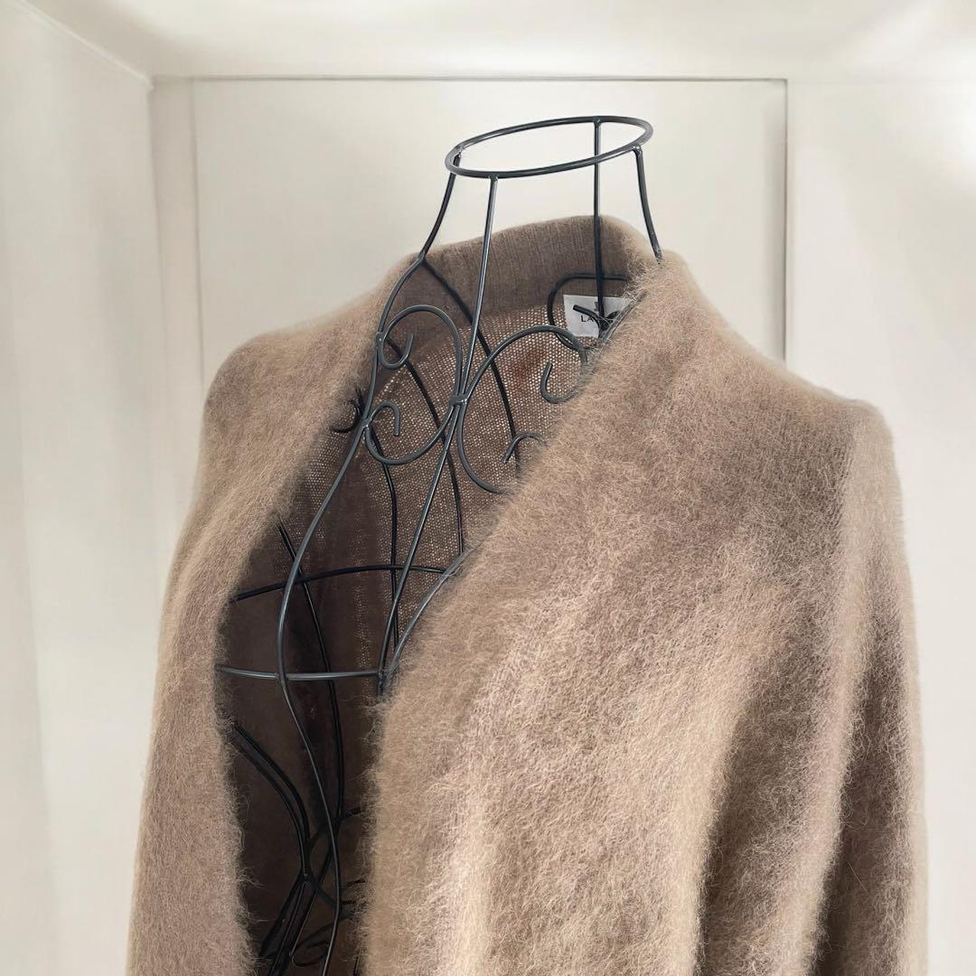 LANVINenBleu ランバン　ラクーン100%ロングニットカーディガン38