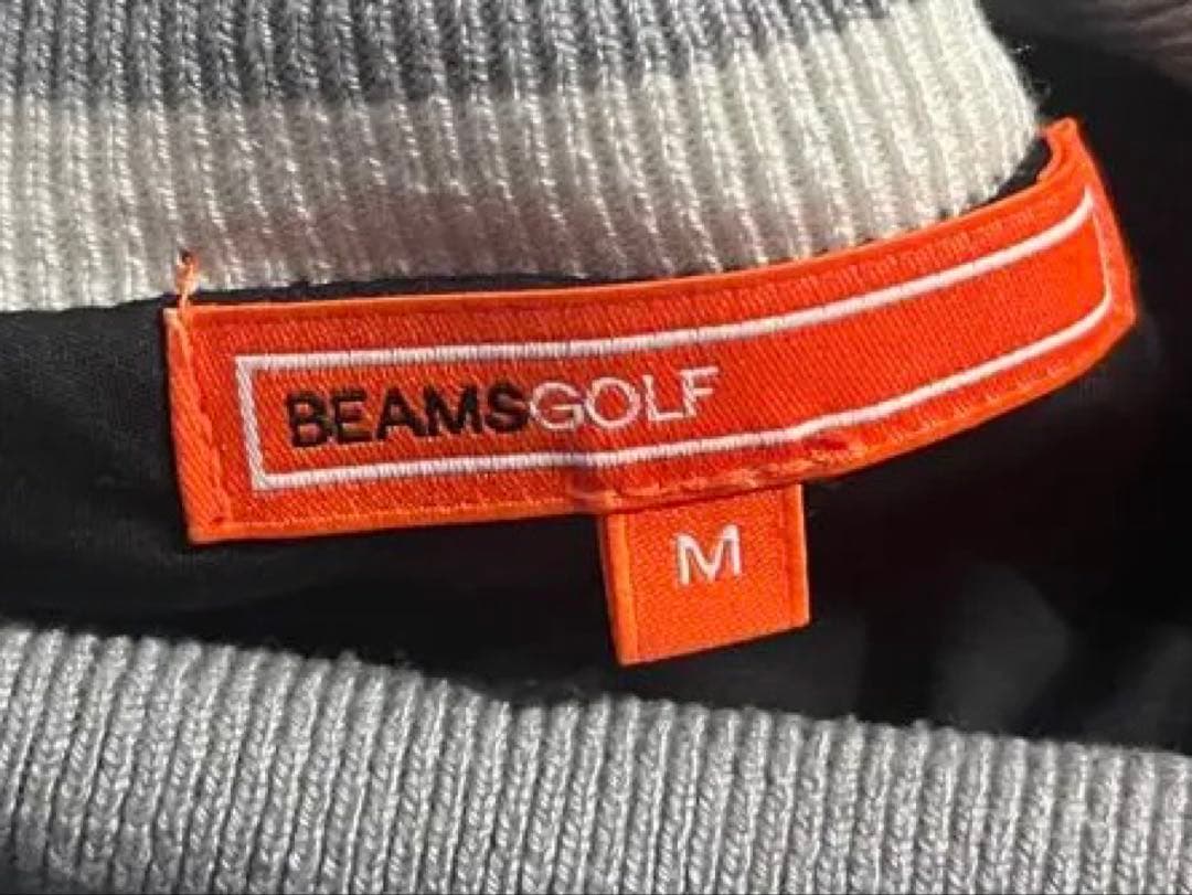 BEAMSGOLF ストライプタートルネックセーター Mサイズ