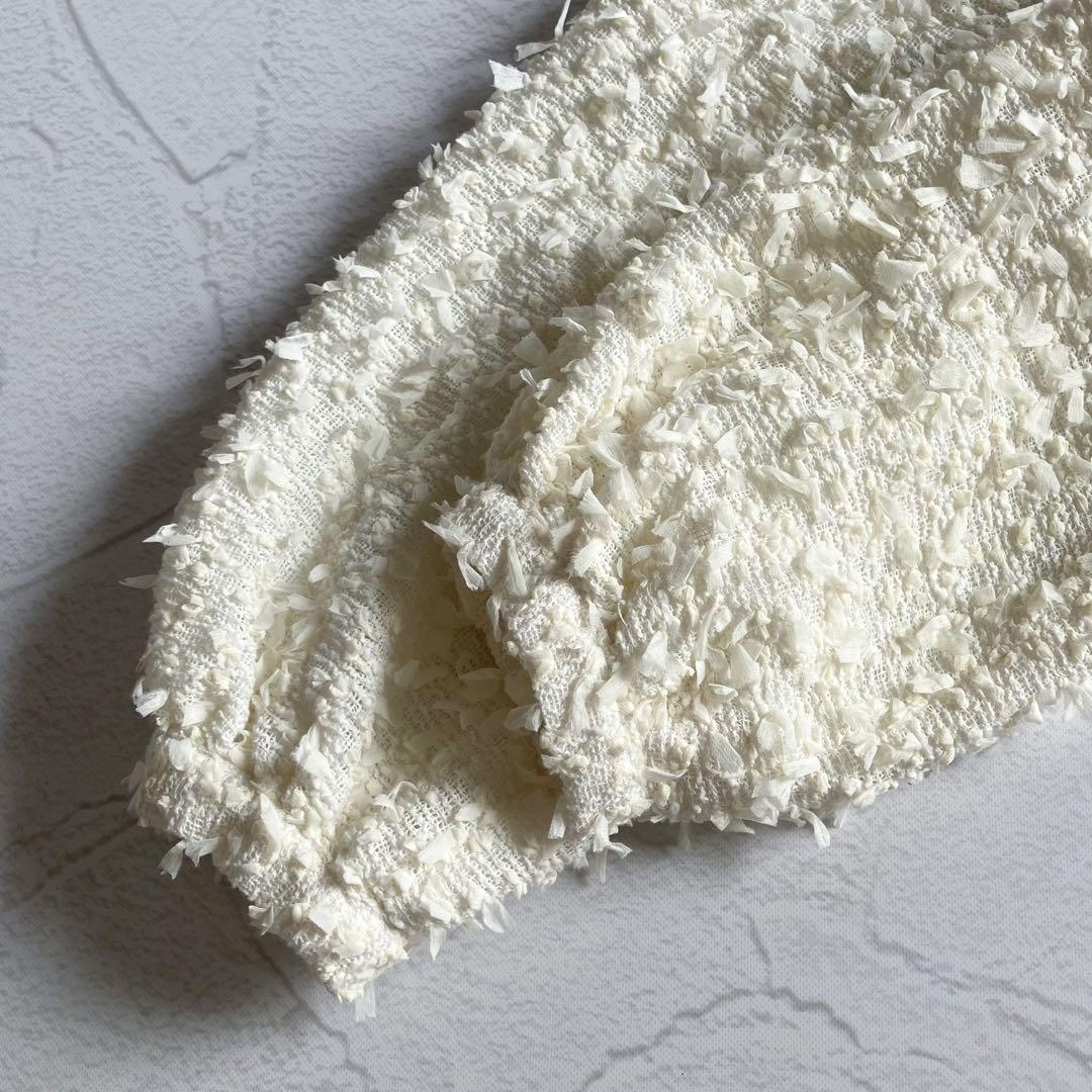 ✨極美品✨SONO ソーノ エアリーツイード ティアードフレアブラウス ペプラム