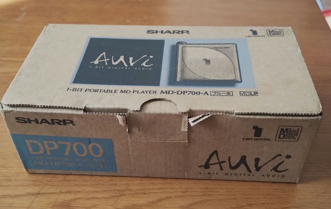 SHARP 　MD　1ビット　ポータブルプレーヤー MD-DP700　ブルー系