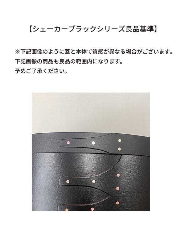 アクシス　シェーカーオーバルボックスL ブラック