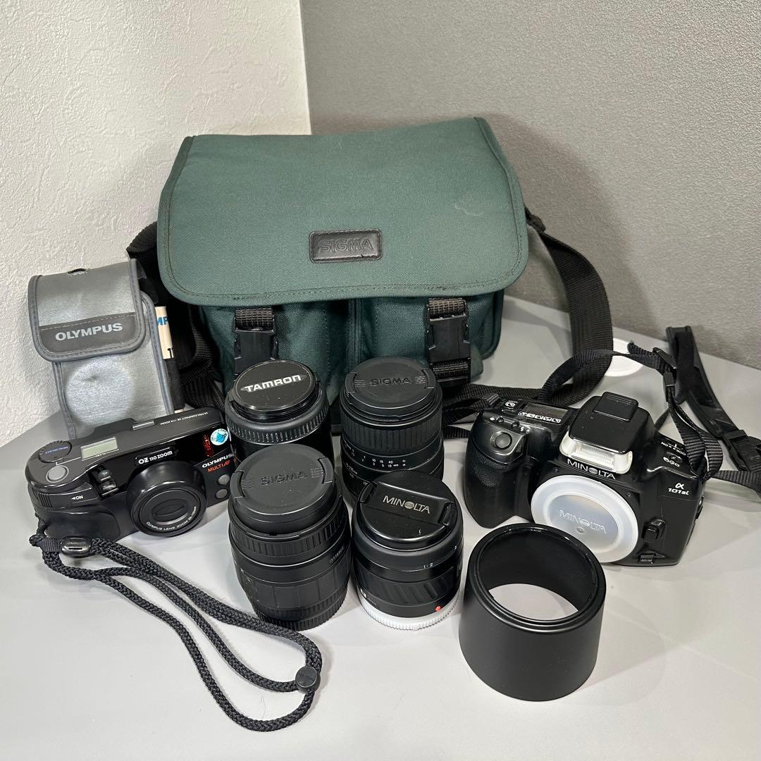 【現状品】MINOLTA / OLYMPUS フィルムカメラ レンズ4本セット